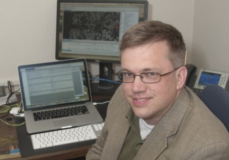 Mark Hoffman, PhD at his desk.