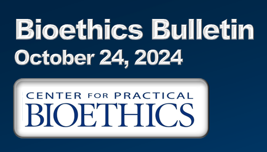 October Bioethics Bulletin header.