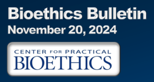 November Bioethics Bulletin Header.